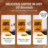 GIANTS™ Instant Collagen Protein Coffee